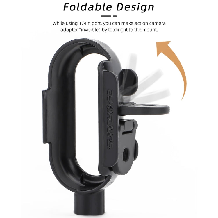 For Insta360 Go 3 Sunnylife IST-BK592 Mount Adapter Protective Frame Cage Mounting Brackets Housing Case(Black) by Sunnylife