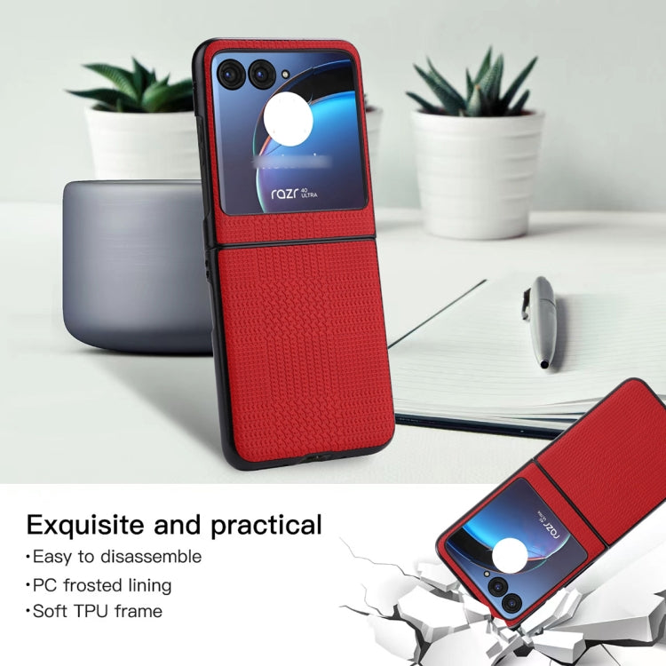 For Motorola Razr 40 Ultra ViLi TH Series Shockproof TPU + PC Phone Case(Red) by ViLi