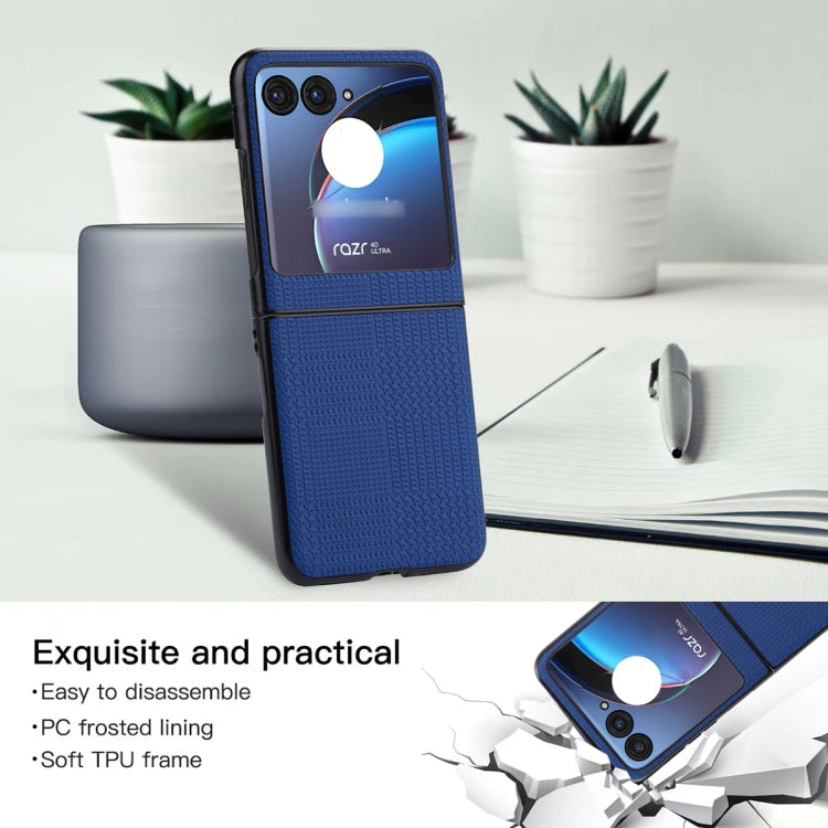 For Motorola Razr 40 Ultra ViLi TH Series Shockproof TPU + PC Phone Case(Blue) by ViLi