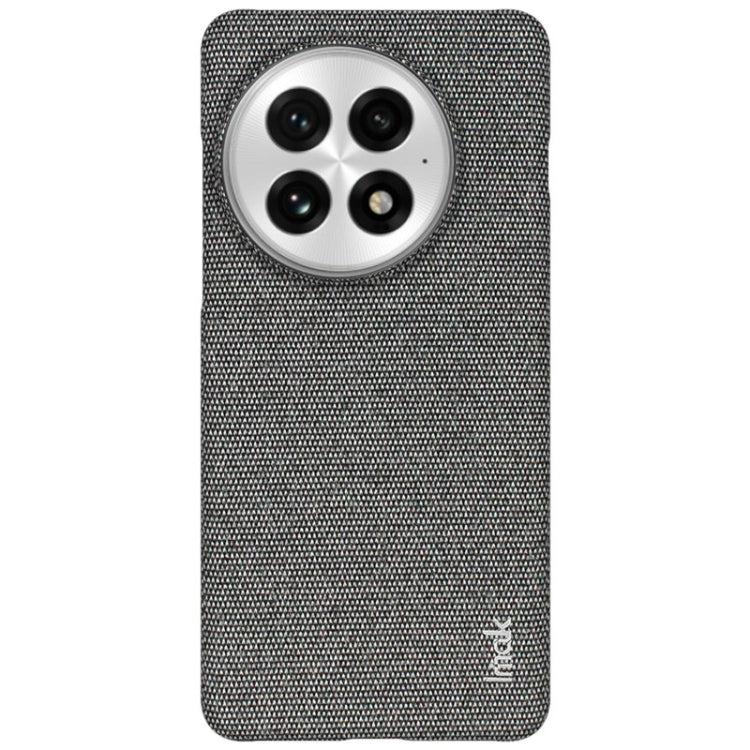 For OnePlus 13 imak Ruiyi Series Cloth Texture PU + PC Phone Case(Dark Grey) by imak