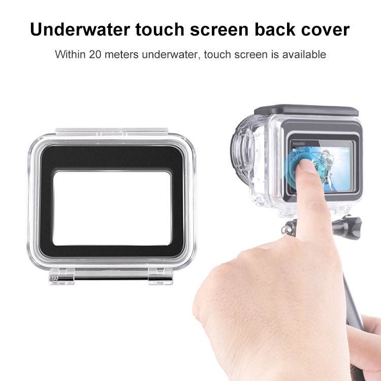 For Insta360 GO 3 / 3S Underwater Waterproof Housing Case with Touch Back Cover by bashfashion