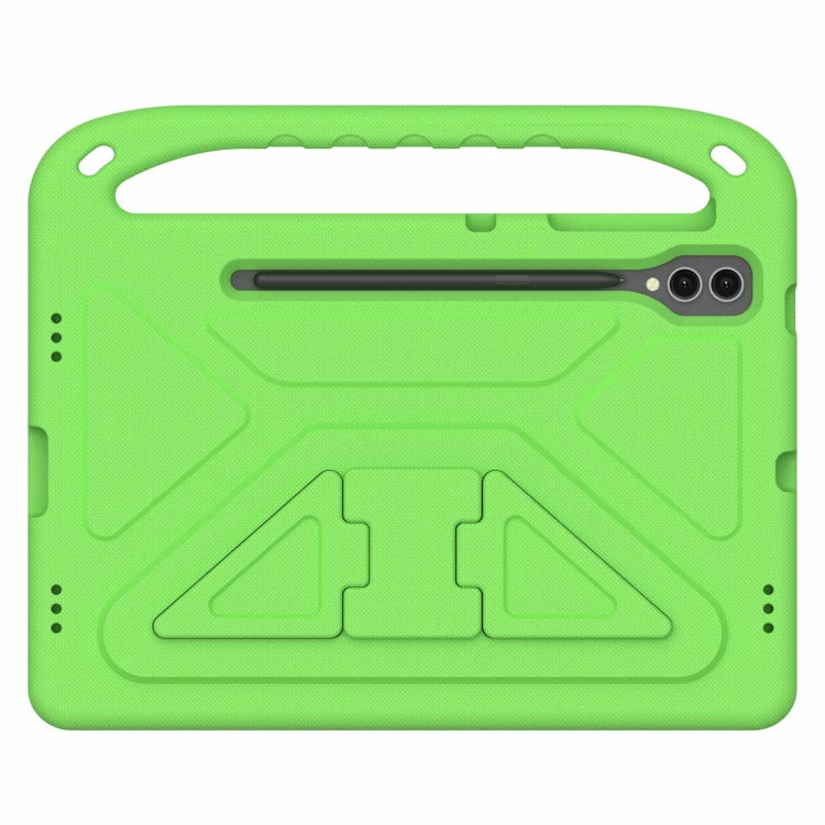 For Samsung Galaxy Tab S9+ Handle EVA Shockproof Tablet Case with Holder(Green) by bashfashion