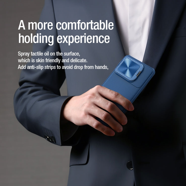 For Xiaomi Redmi K70/K70 Pro NILLKIN Black Mirror Prop CD Texture Mirror Phone Case(Blue) by NILLKIN