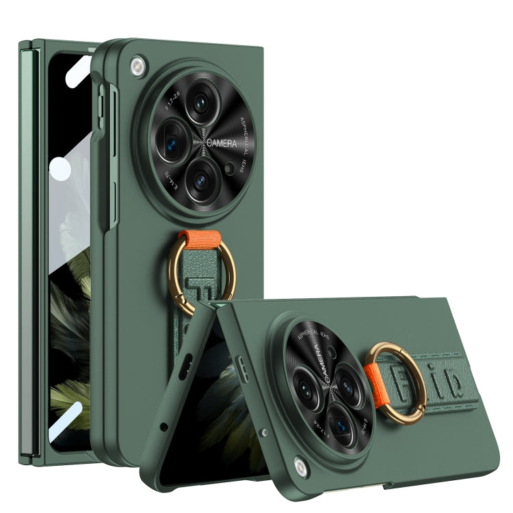 For OPPO Find N3 / OnePlus Open GKK Integrated Ultrathin Shockproof Phone Case with Ring Wrist Strap(Green) by GKK