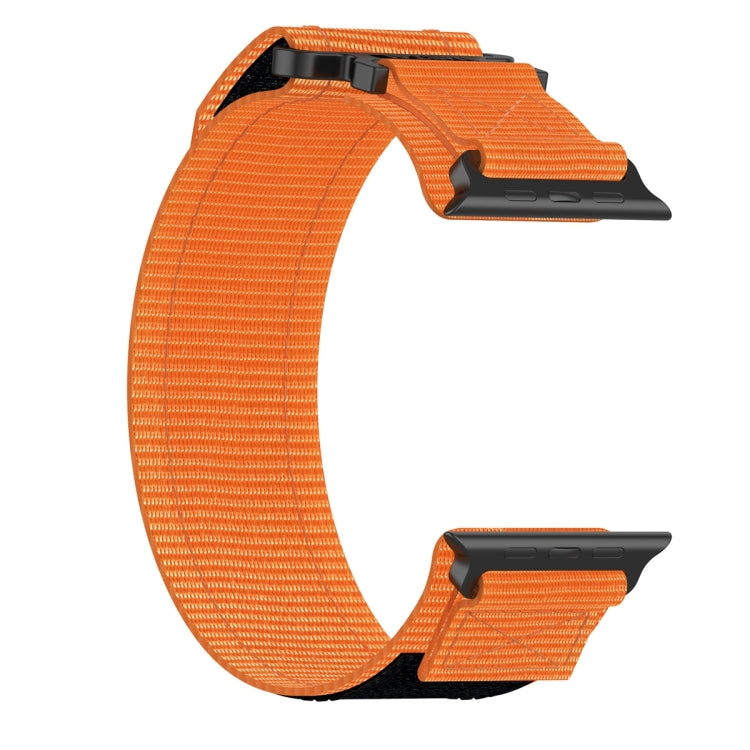 For Apple Watch Series 8 41mm Nylon Hook And Loop Fastener Watch Band(Orange) by bashfashion