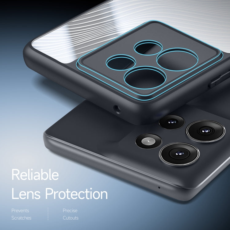 For Motorola Edge 50 DUX DUCIS Aimo Series TPU + PC Frosted Feel Phone Case(Black) by DUX DUCIS