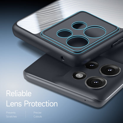 For Motorola Edge 50 DUX DUCIS Aimo Series TPU + PC Frosted Feel Phone Case(Black) by DUX DUCIS