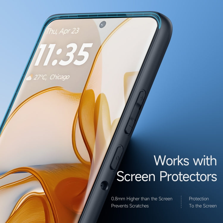 For Motorola Edge 50 DUX DUCIS Aimo Series TPU + PC Frosted Feel Phone Case(Black) by DUX DUCIS