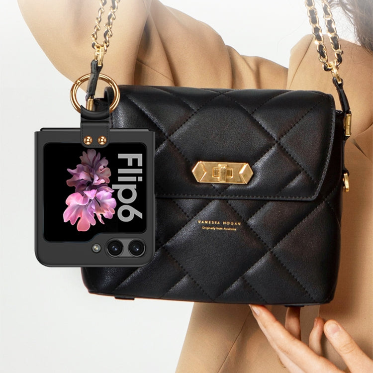 For Samsung Galaxy Z Flip6 / Flip7 FE GKK Ultra-thin PC Full Coverage Phone Case with Ring Holder(Black) by GKK