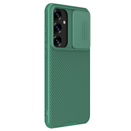 For Samsung Galaxy S25+ 5G NILLKIN Black Mirror Pro Series Camshield PC Phone Case(Green) by NILLKIN