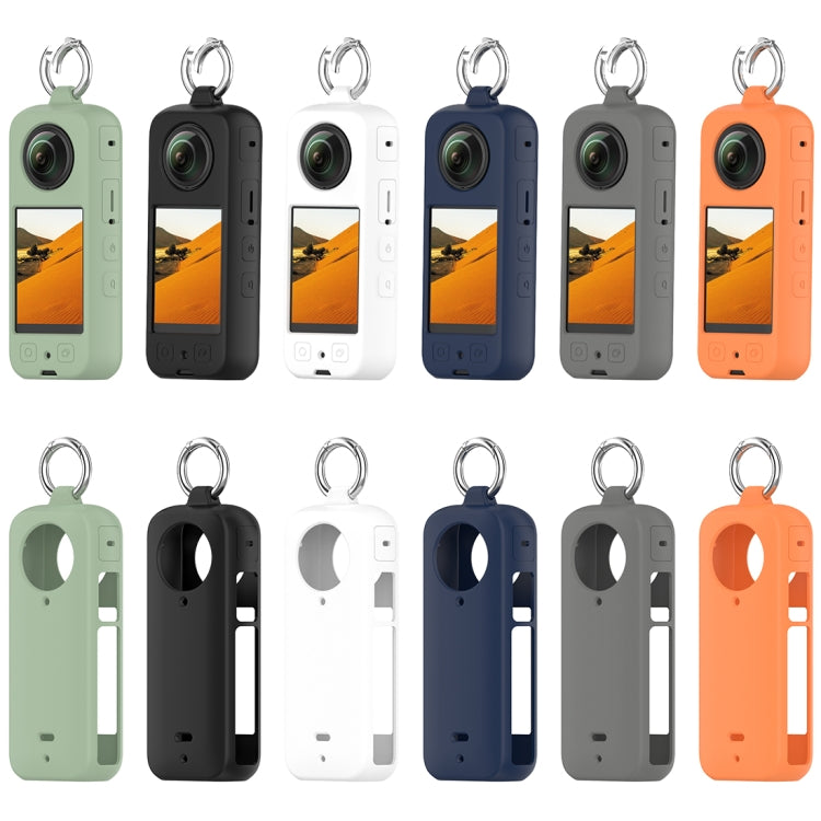 For Insta360 X3 Portable Silicone Protective Case(Ice Green) by bashfashion