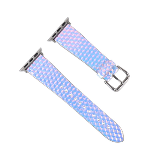 For Apple Watch 5 & 4 44mm / 3 & 2 & 1 42mm Discolor Glitter Fish Scale Texture Watch Band(Rhombic) by bashfashion