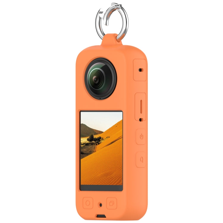 For Insta 360 X4 Portable Silicone Protective Case(Orange) by bashfashion