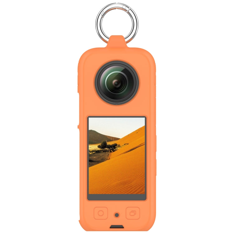 For Insta 360 X4 Portable Silicone Protective Case(Orange) by bashfashion