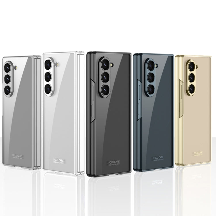 For Samsung Galaxy Z Fold6 GKK Integrated Electroplating Phantom Full Coverage Phone Case(Transparent) by GKK