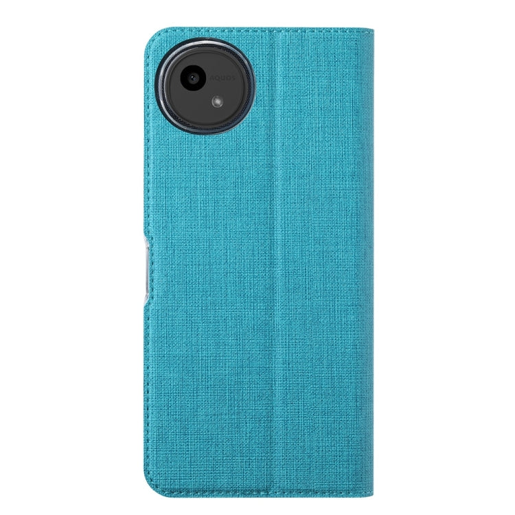 For Sharp Aquos Wish4 ViLi DMX Series TPU + PU Leather Magnetic Phone Case(Blue) by ViLi