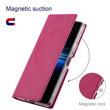 For Sharp Aquos Wish4 ViLi DMX Series TPU + PU Leather Magnetic Phone Case(Rose Red) by ViLi