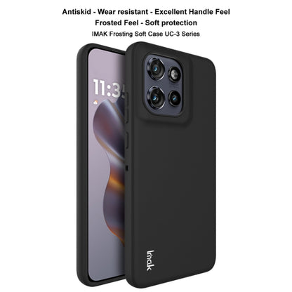 For Motorola Moto S50 5G IMAK UC-3 Series Shockproof Frosted TPU Phone Case(Black) by imak