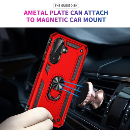 For Samsung Galaxy A26 5G / A17 5G Shockproof TPU + PC Phone Case with Holder(Red) by bashfashion