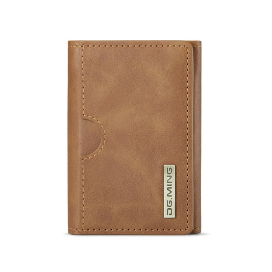 DG.MING M6 Series 3-Fold Multi Card Wallet(Brown) by bashfashion