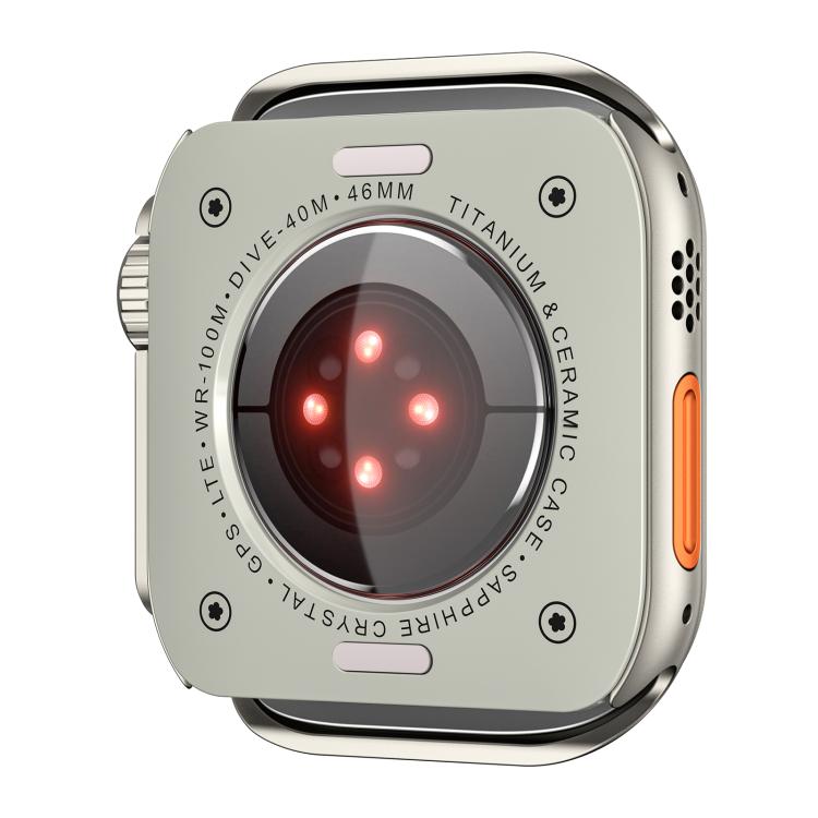 For Apple Watch Series 9 / 8 / 7 45mm Change to Ultra 49mm Zinc Alloy Watch Case(Titanium) by bashfashion