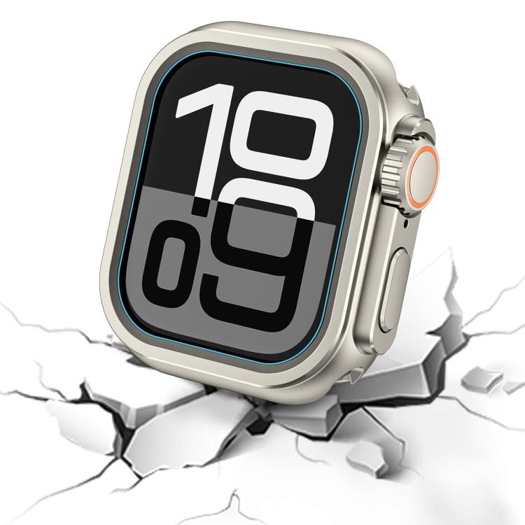 For Apple Watch Series 9 / 8 / 7 45mm Change to Ultra 49mm Zinc Alloy Watch Case(Titanium) by bashfashion