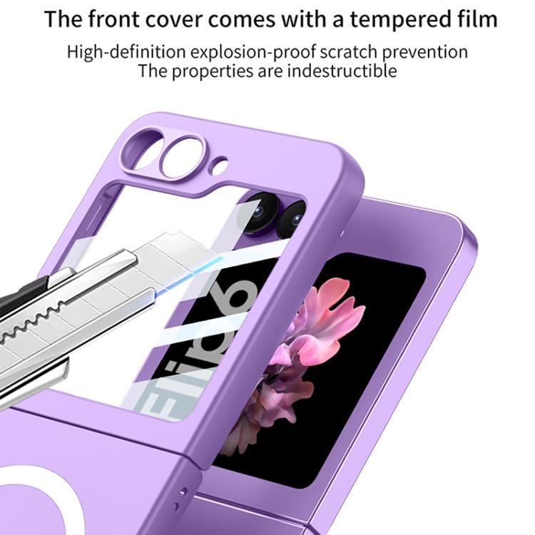 For Samsung Galaxy Z Flip6 / Flip7 FE GKK Ultra-thin MagSafe Full Coverage Phone Case(Purple) by GKK