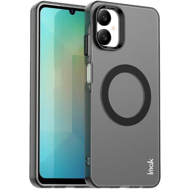 For Samsung Galaxy A06 5G IMAK Chocolate Series TPU + PET MagSafe Phone Case(Black) by imak