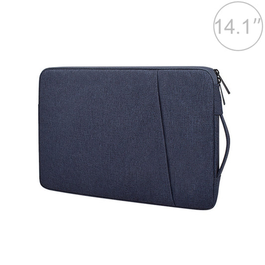 ND01D Felt Sleeve Protective Case Carrying Bag for 14.1 inch Laptop(Navy Blue) by bashfashion