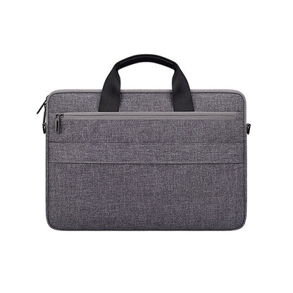 ST08 Handheld Briefcase Carrying Storage Bag without Shoulder Strap for 15.4 inch Laptop(Grey) by bashfashion