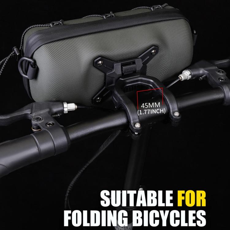 WILD MAN GD7X Mountain Bicycle EVA Hard Shell Handlebar Bag Quick Release Bracket(Black) by WILD MAN