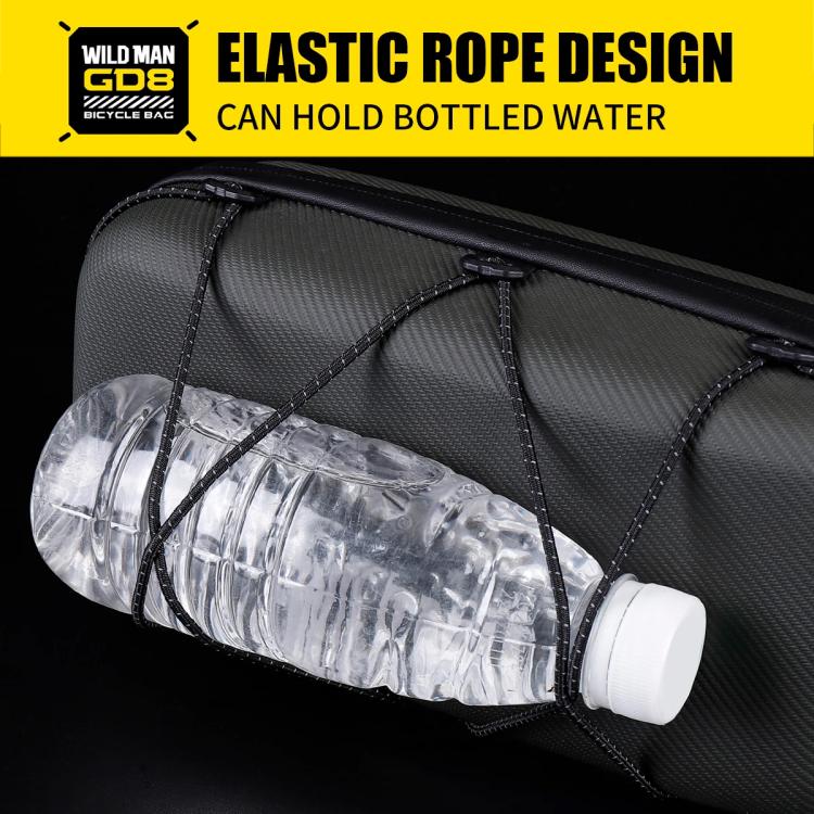 WILD MAN GD8 Mountain Bicycle EVA Hard Shell Handlebar Bag(Army Green) by WILD MAN