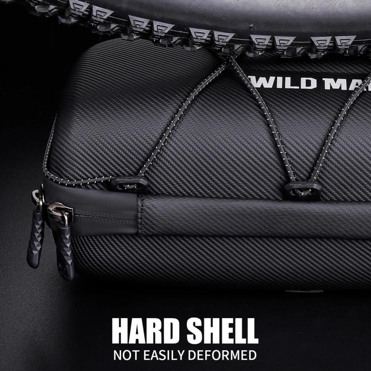 WILD MAN GD8 Mountain Bicycle EVA Hard Shell Handlebar Bag(Army Green) by WILD MAN