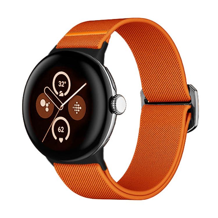 For Google Pixel Watch 3 45mm xDfind Elastic Nylon Watch Band(Orange) by xDfind