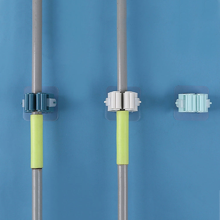 5pcs Wall-mounted Mop Storage Hooks No-stick Stick Kitchen Bathroom Brush Storage Tools, Random Color Delivery by bashfashion