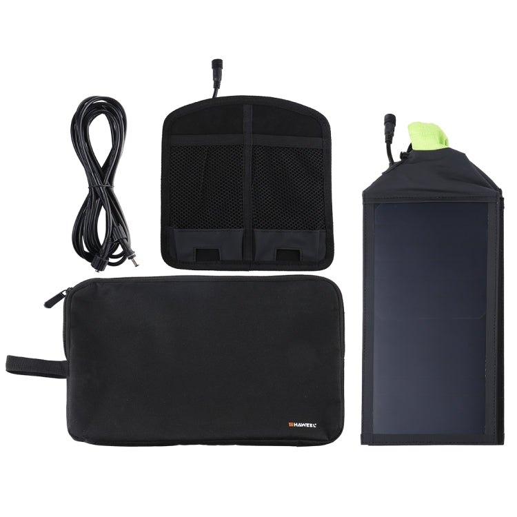 HAWEEL 28W Foldable Umbrella Top Solar Panel Charger with 5V 3A Max Dual USB Ports, Support QC3.0 / FCP / SCP/ AFC / SFCP Protocol(Black) by HAWEEL