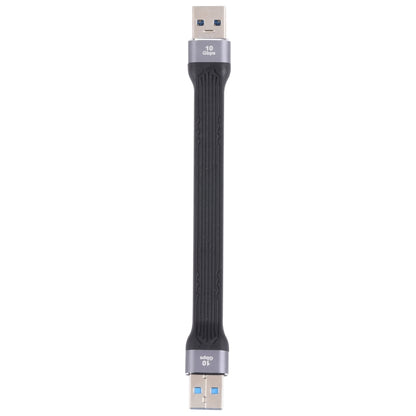 10Gbps USB Male to USB Male Soft Flat Sync Data Fast Charging Cable by bashfashion