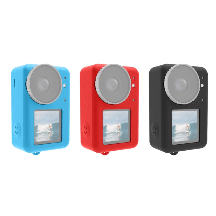 For DJI Osmo Action 5 Pro / 4 / 3 PULUZ Silicone Protective Case with Lens Cap (Blue) by PULUZ