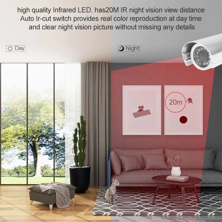 1 / 3 inch Sony 420TVL 6mm Fixed Lens Array LED & Waterproof Color CCD Video Camera without Bracket, IR Distance: 20m by bashfashion