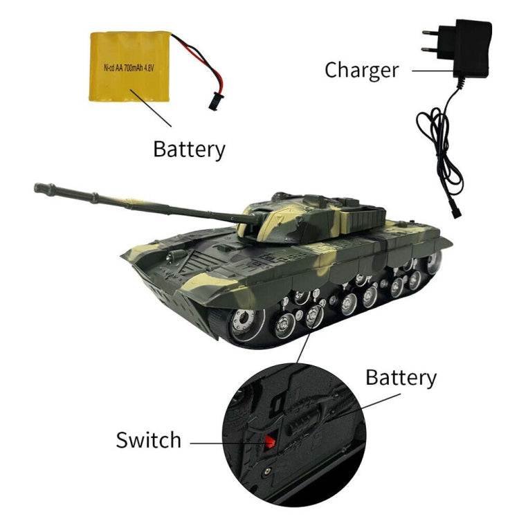 MoFun 369 Remote Control Tank 1:32 Four-way RC Vehicle(Yellow) by MoFun