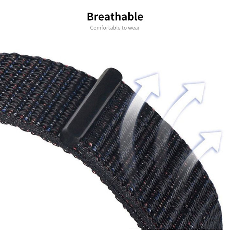 For Xiaomi Mi Band 8 ENKAY Hat-Prince 2 in 1 Set Full Coverage Screen Protector + Nylon Loop Watch Band(Blue+Yellow) by ENKAY