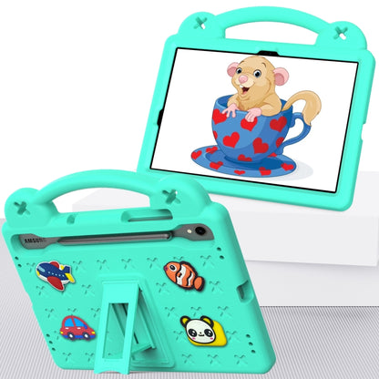 For Samsung Galaxy Tab S9 X710/X716B Handle Kickstand Children EVA Shockproof Tablet Case(Mint Green) by bashfashion