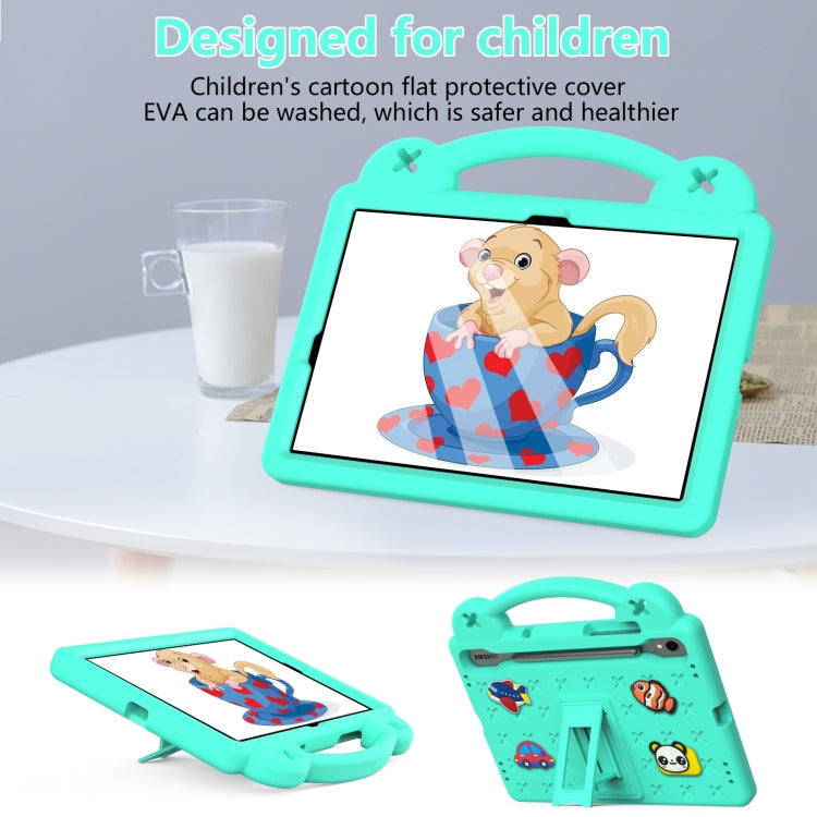 For Samsung Galaxy Tab S9 X710/X716B Handle Kickstand Children EVA Shockproof Tablet Case(Mint Green) by bashfashion