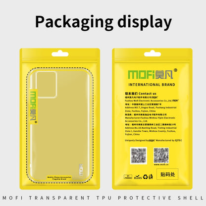 For Motorola Edge 40 5G MOFI Ming Series Ultra-thin TPU Phone Case(Transparent) by MOFI