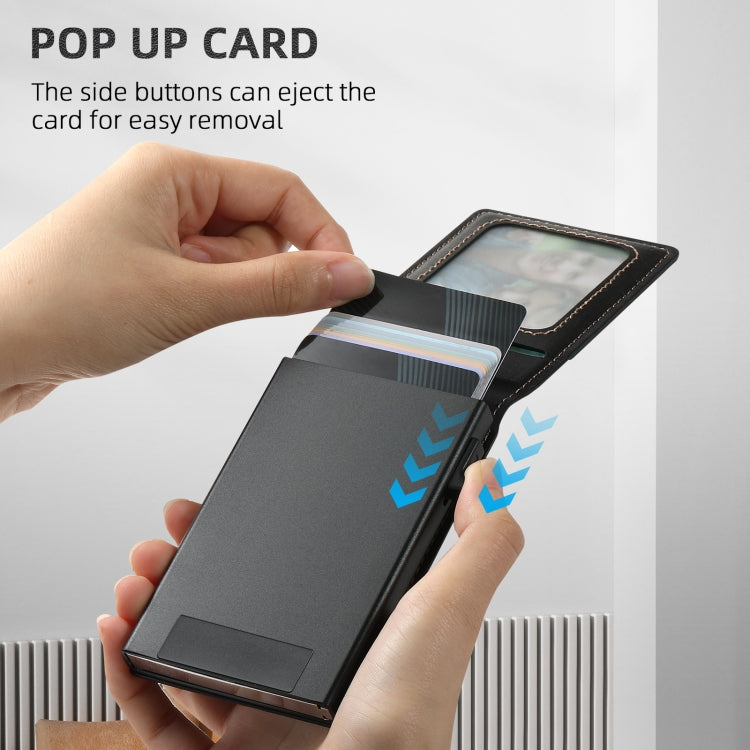 For Google Pixel 9 Suteni H19 Oil Wax 2-in-1 MagSafe Removable Card Box Back Phone Case(Black) by Suteni