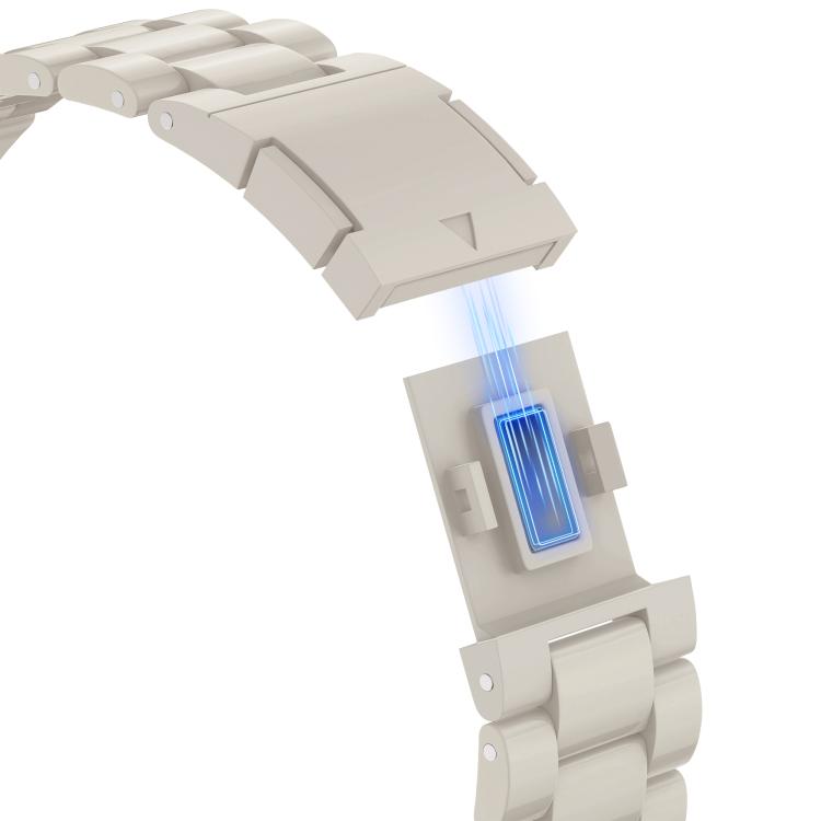 For Apple Watch 46mm / 49mm / 45mm / 44mm Candy Three-bead Magnetic Buckle PC Watch Band(Starlight Color) by bashfashion