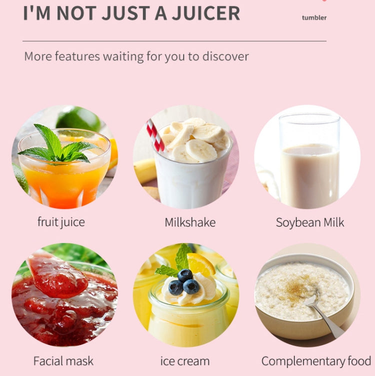 Mini Portable Usb Juice Machine Multi-Function Electric Charging Household Juicer(Green) by bashfashion