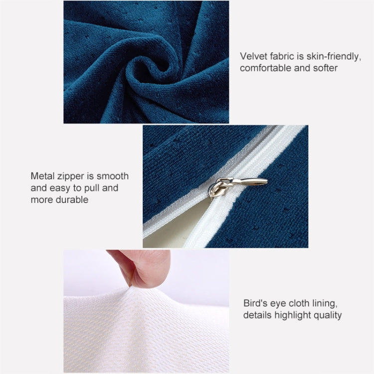 Butterfly Shape Memory Foam Snorked Pillow Slow Rebound Health Care Cervical Pillow, Dimensions: 62x34x12x6cm(Diamond Gray) by bashfashion