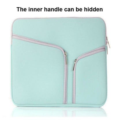 T228 Diving Material Computer Bag Multi-pocket Laptop Liner Bag, Size: 15.6 Inch(Mint Green) by bashfashion
