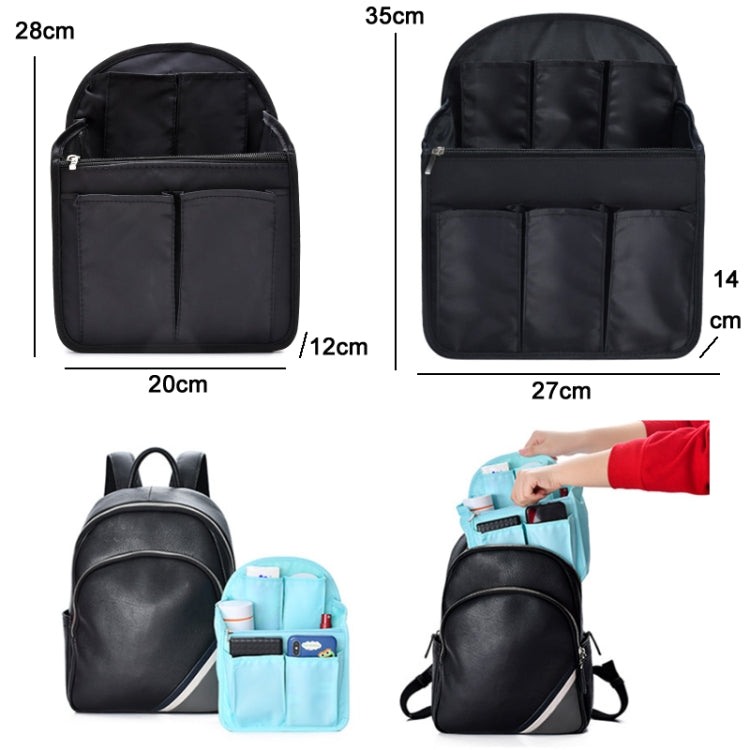 Schoolbag Separation Organizer Storage Bag Computer Backpack Liner Bag, Color: Small Blue by bashfashion